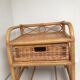 Vintage bamboo and rattan bedsides