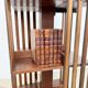 Rotating mahogany and brass library — G. Borgeaud, circa 1900
