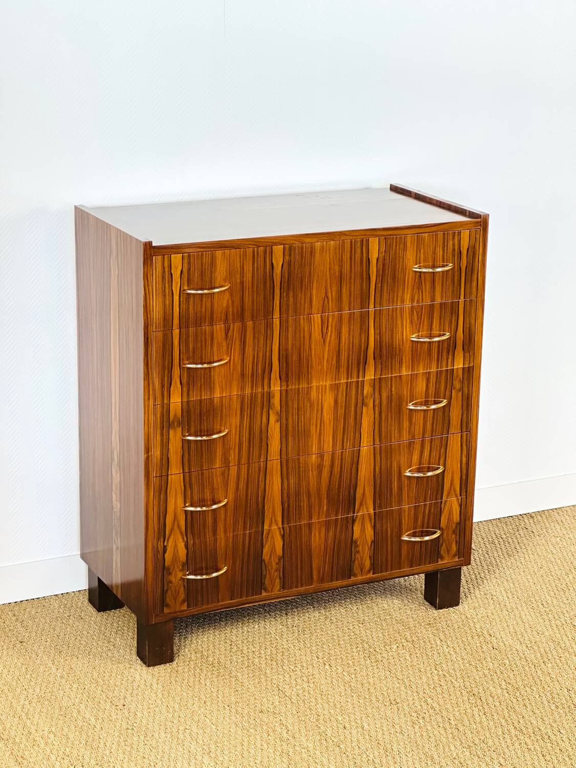 Vintage rosewood chest of drawers 1960