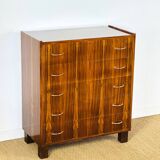 Vintage rosewood chest of drawers 1960