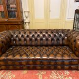 Chesterfield leather vintage sofa