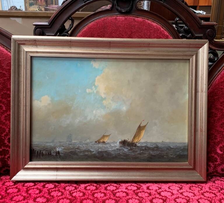 Frans van der Heide (1936-1999). Painting "Seascape".
