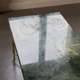 Green marble coffee table