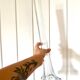 Large art nouveau glass soliflore