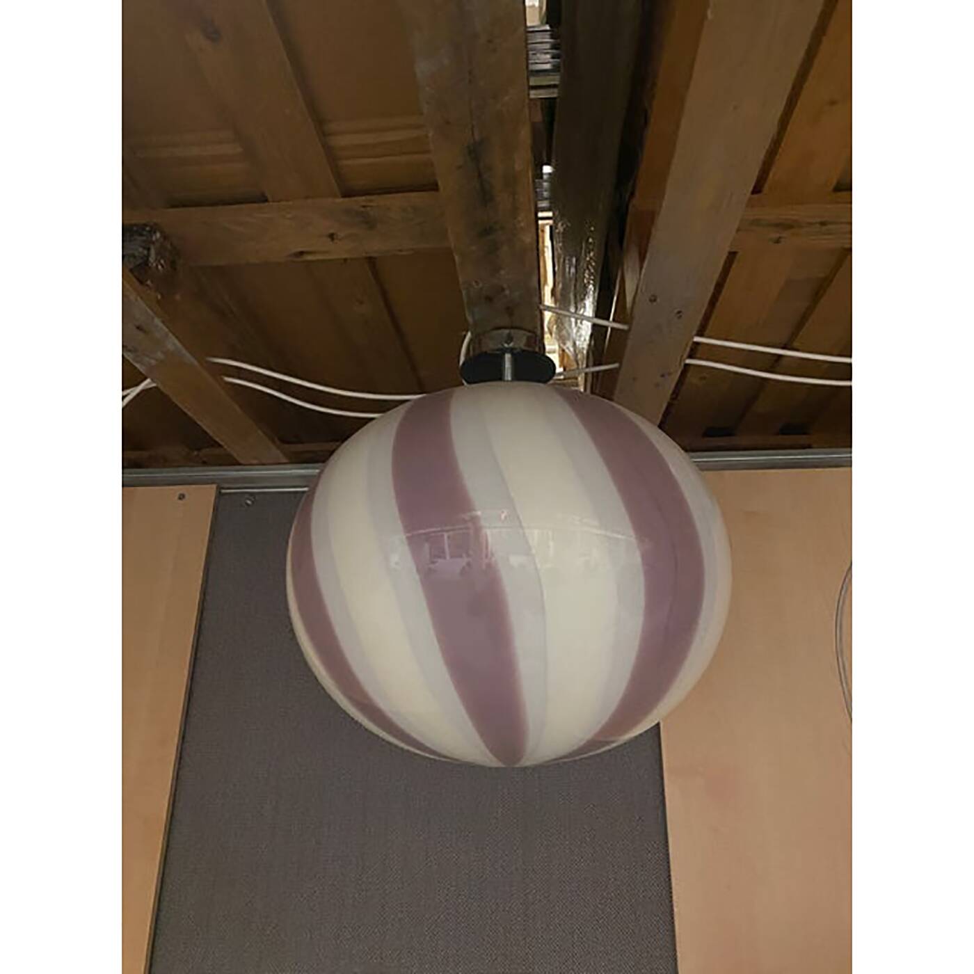 Contemporary Glass Multicolors Pendant Italian