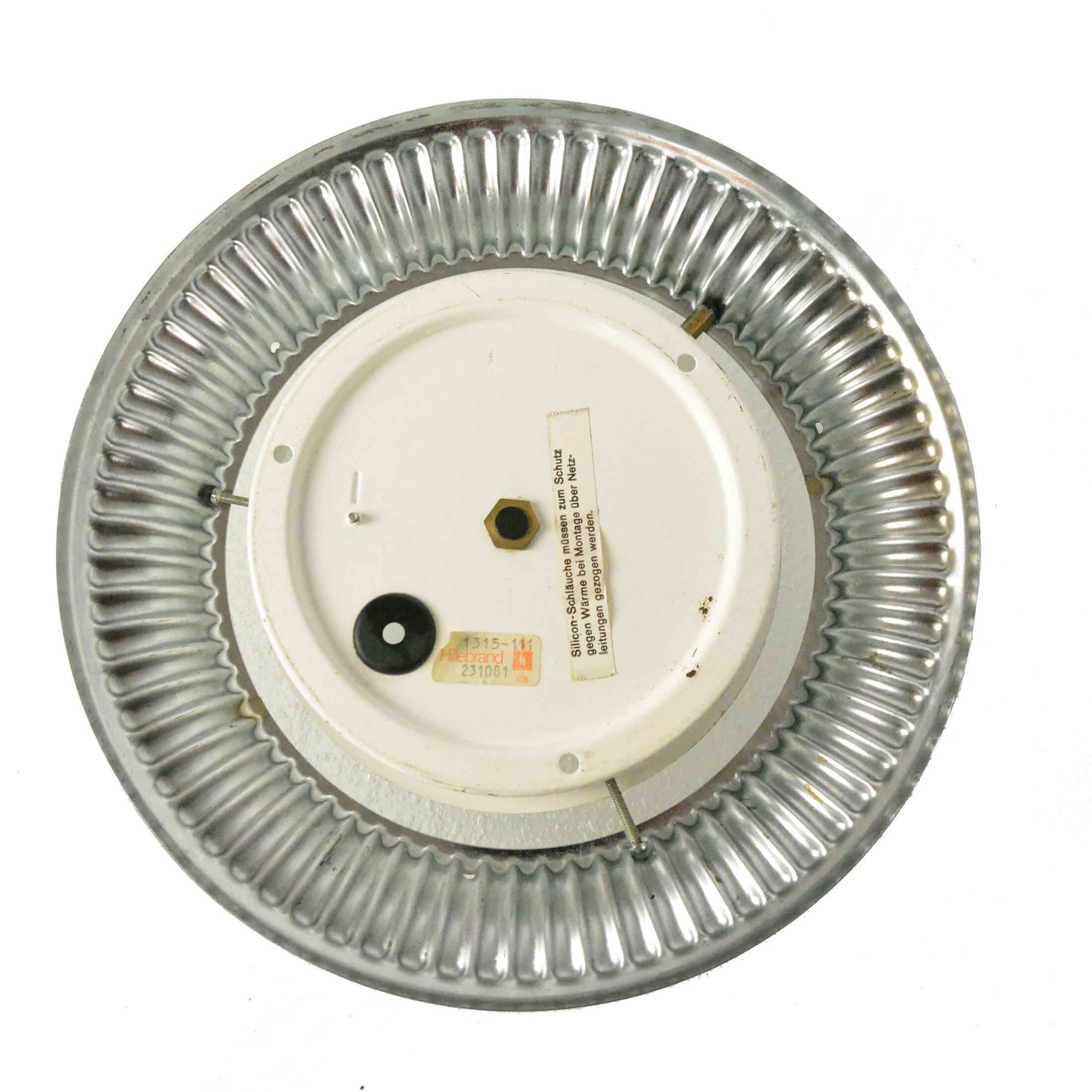 1970s modern large chrome plafond, Hillebrand, Germany