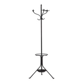 Antique wrought iron coat rack with umbrella stand (c.1920)