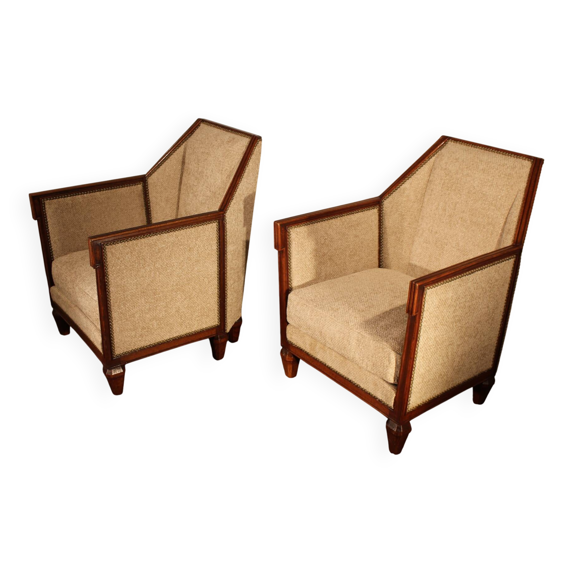 Pair of art deco armchairs