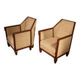 Pair of art deco armchairs