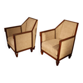 Pair of art deco armchairs
