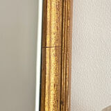 Old rectangular gilded mirror 43 x 21 cm