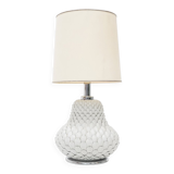 Artichoke table lamp in white ceramic, 1970s