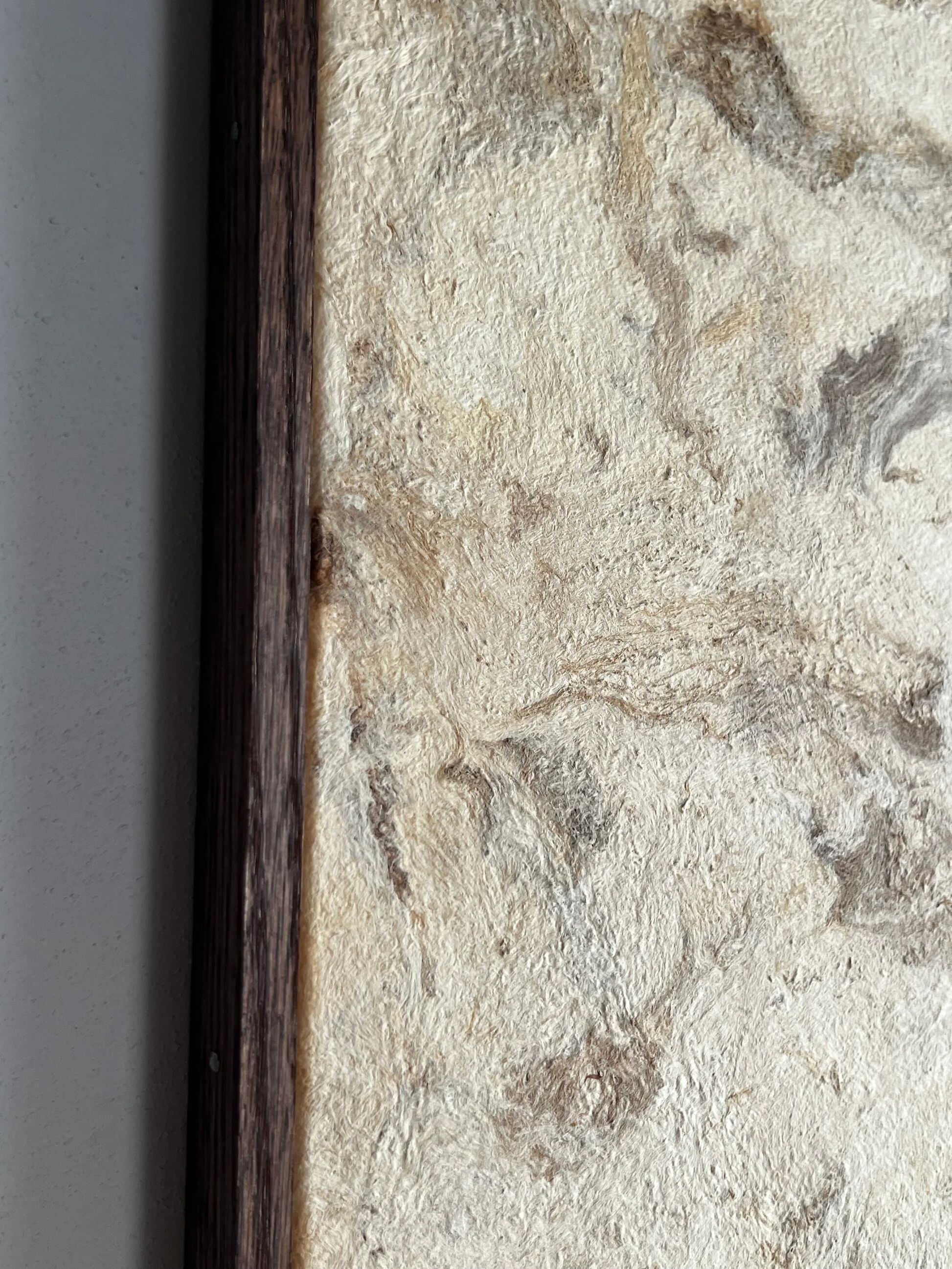 Artwork made of bark paper