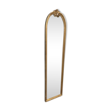 Fitted gilded wood Louis XVI mirror, 113x27cm