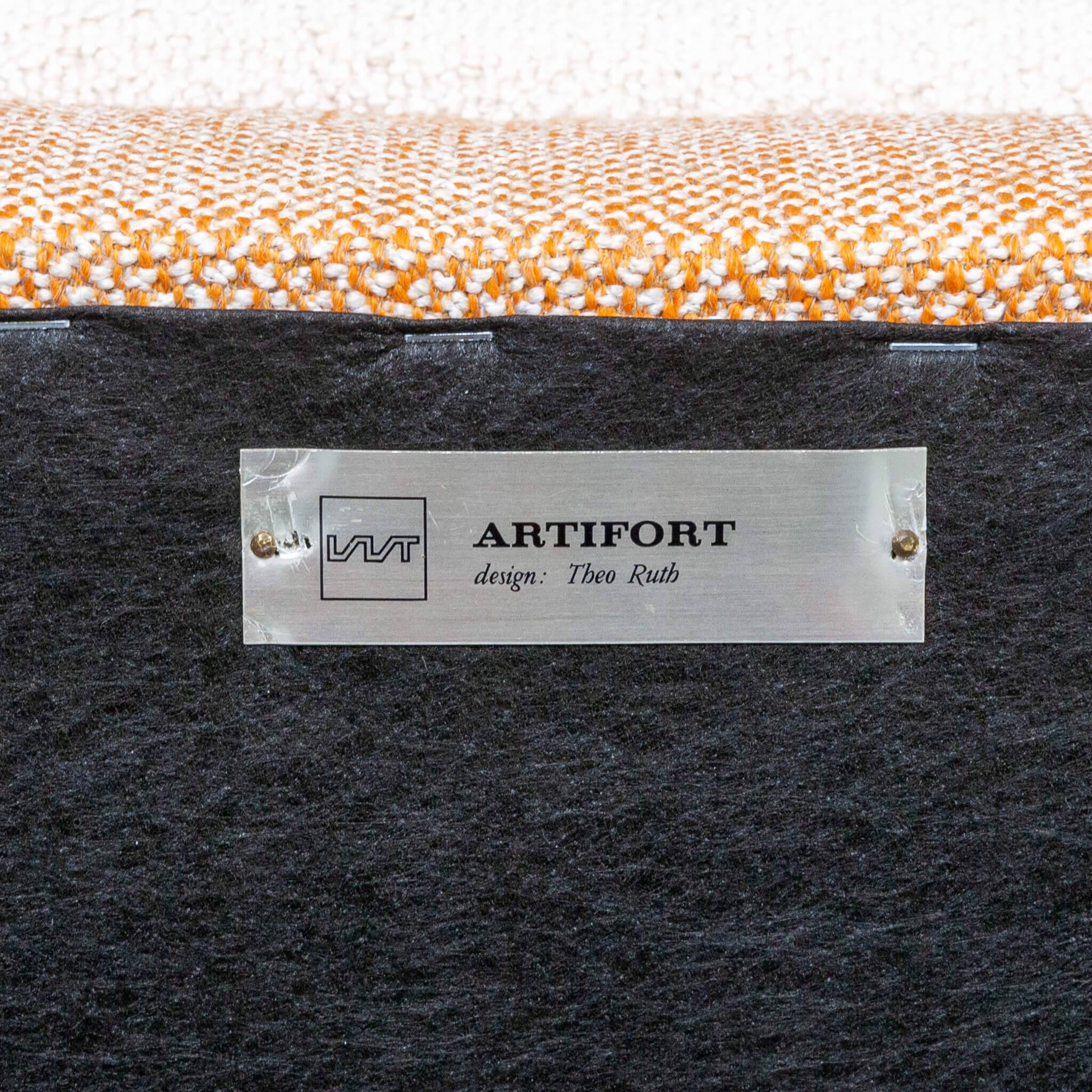 60s Theo Ruth model 410 lounge fauteuil for Artifort set/2