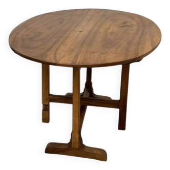 Antique winegrower's table in solid walnut