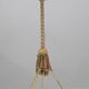 Extra Large Antique Art Decò Liberty Alabaster Chandelier, 1940s