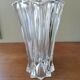 Vintage origami-style crystal vase