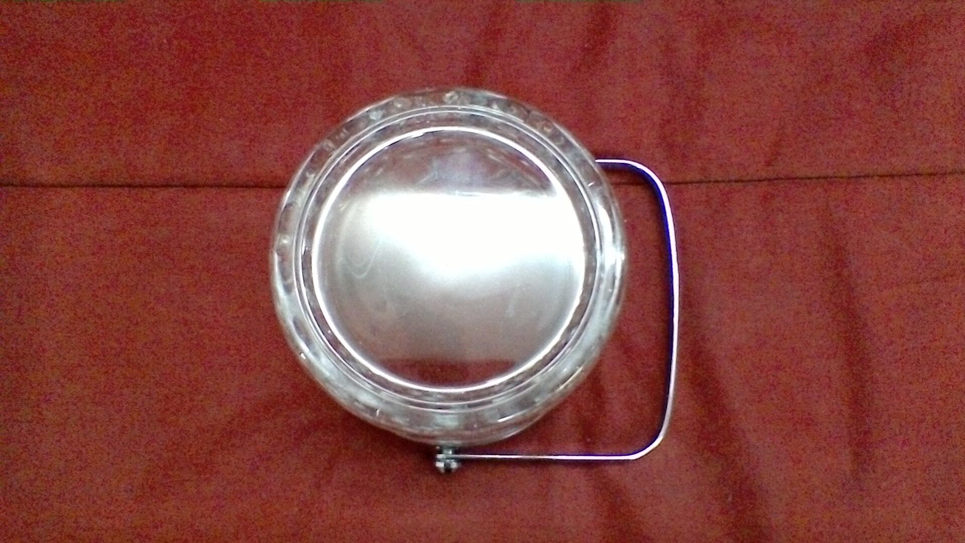 Crystal ice bucket, vintage.