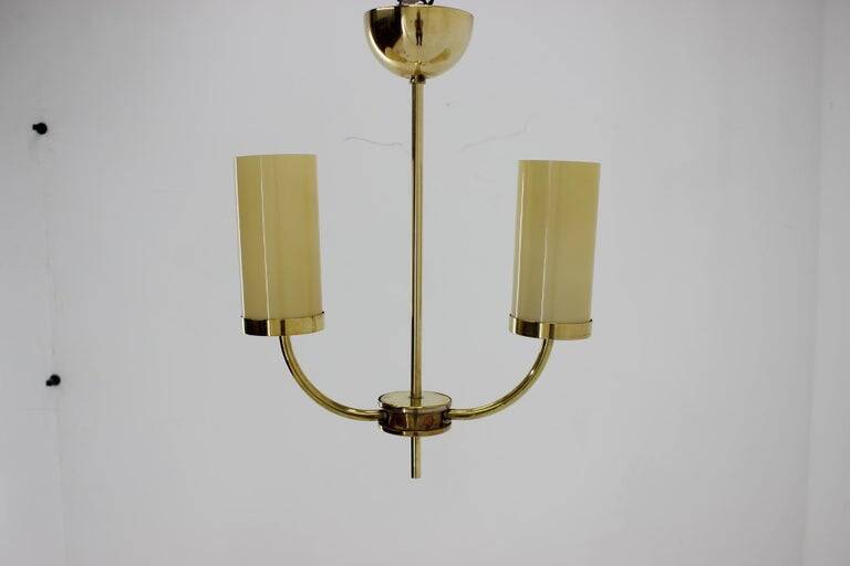 Brass Art Deco Bauhaus pendant / 1930s