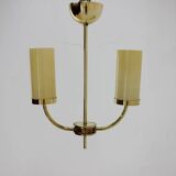 Brass Art Deco Bauhaus pendant / 1930s