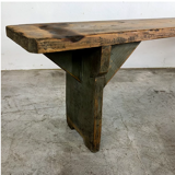 Authentic wooden bench from the Czech Republic