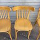 (Lot) 4 Bistro Chairs Light Oak