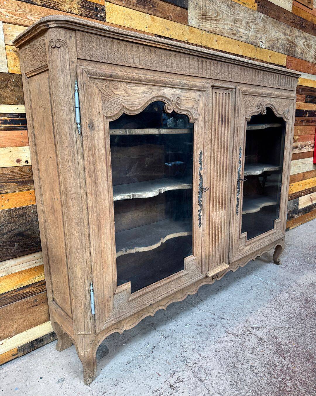 Antique oak dresser - sandblasted