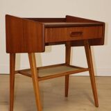 Scandinavian teak bedside table, 1960