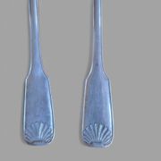 Silver-plated metal serving cutlery