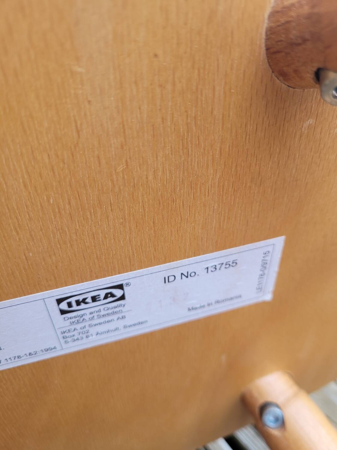 Ikea Gulliver high chair in curved beech