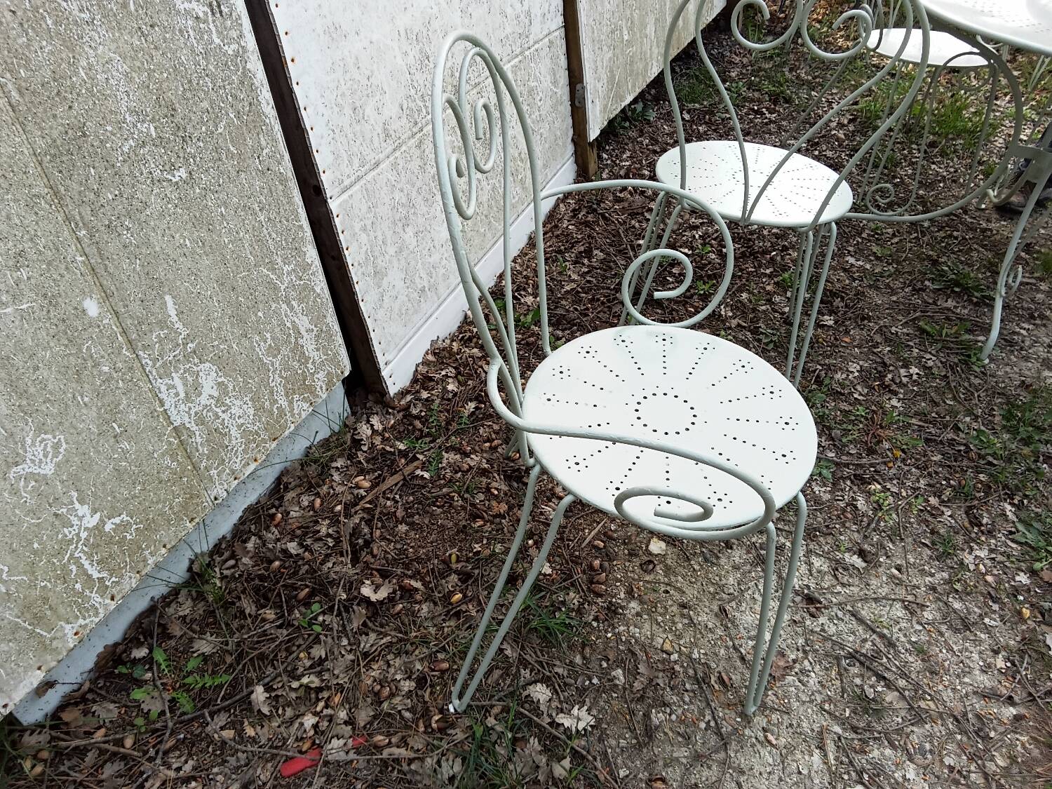 Green garden furniture