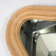 Large "waves" rattan mirror
