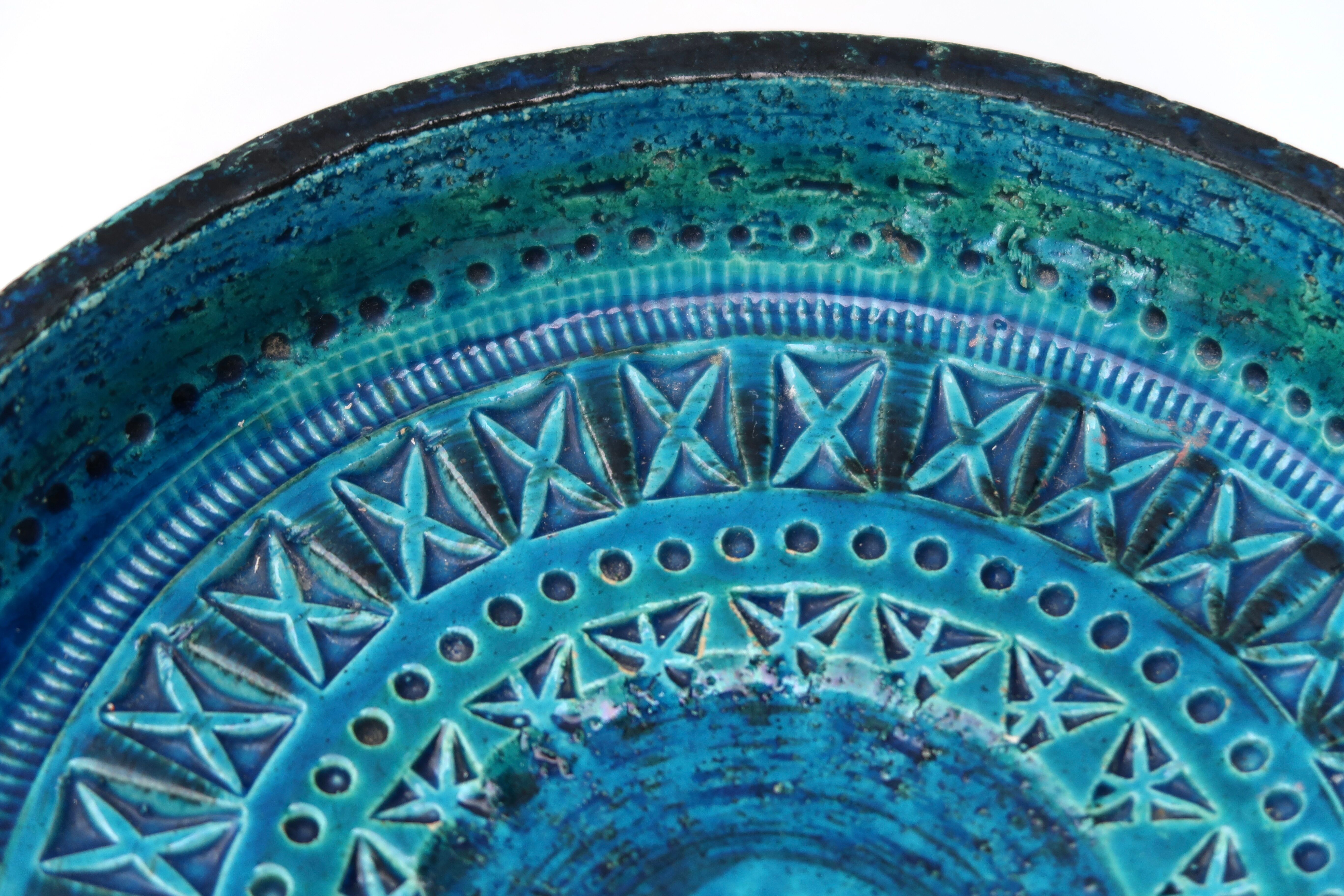 Bitossi round ashtray by Aldo Londi in ceramic, 60s