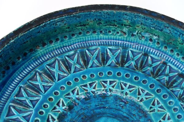 Cendrier rond Bitossi de Aldo Londi en céramique, années 60