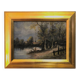Oil painting on canvas, French school late 19th century.