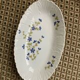 Limoges Jammet Seignolles ravier with blueberry decoration