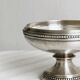 Silver-plated metal presentation bowl