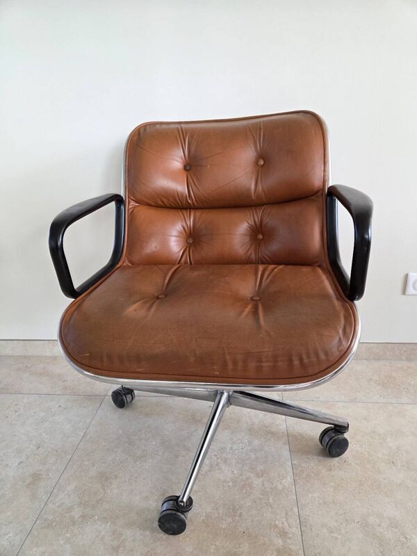 Fauteuil design Charles Pollock pour Knoll