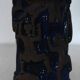 Table lamp "Climbing Women", partially glazed stoneware, by Sys M