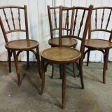Set of 4 bistro chairs early 20th century