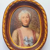Portrait à l'huile d'une femme