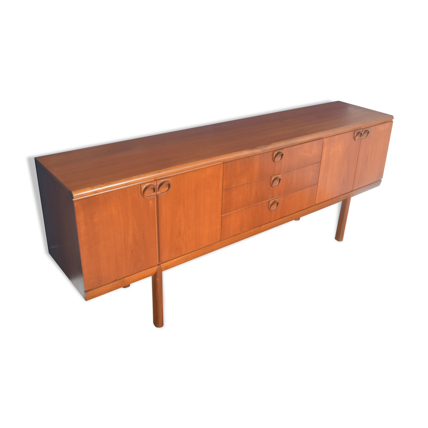Restored Teak 1960s Mcintosh Long Teak Sideboard