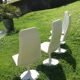 4 vintage tulip foot chairs