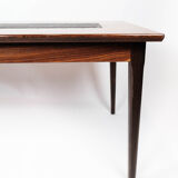 Coffee table in rosewood and black slate of Danish design, 1960s