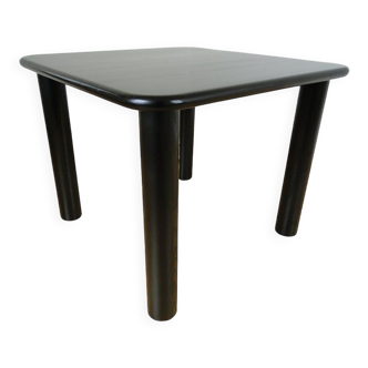 Black lacquered wood dining table augusto savini for pozzi