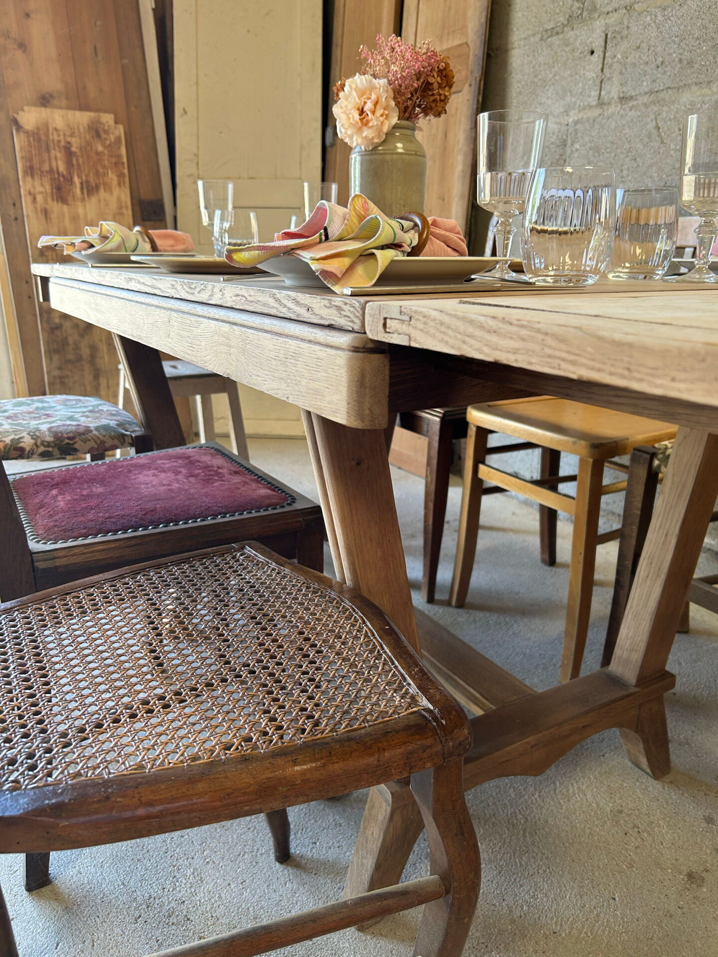 Solid oak table