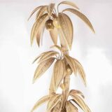 Large rattan “coconut/palm tree” floor lamp