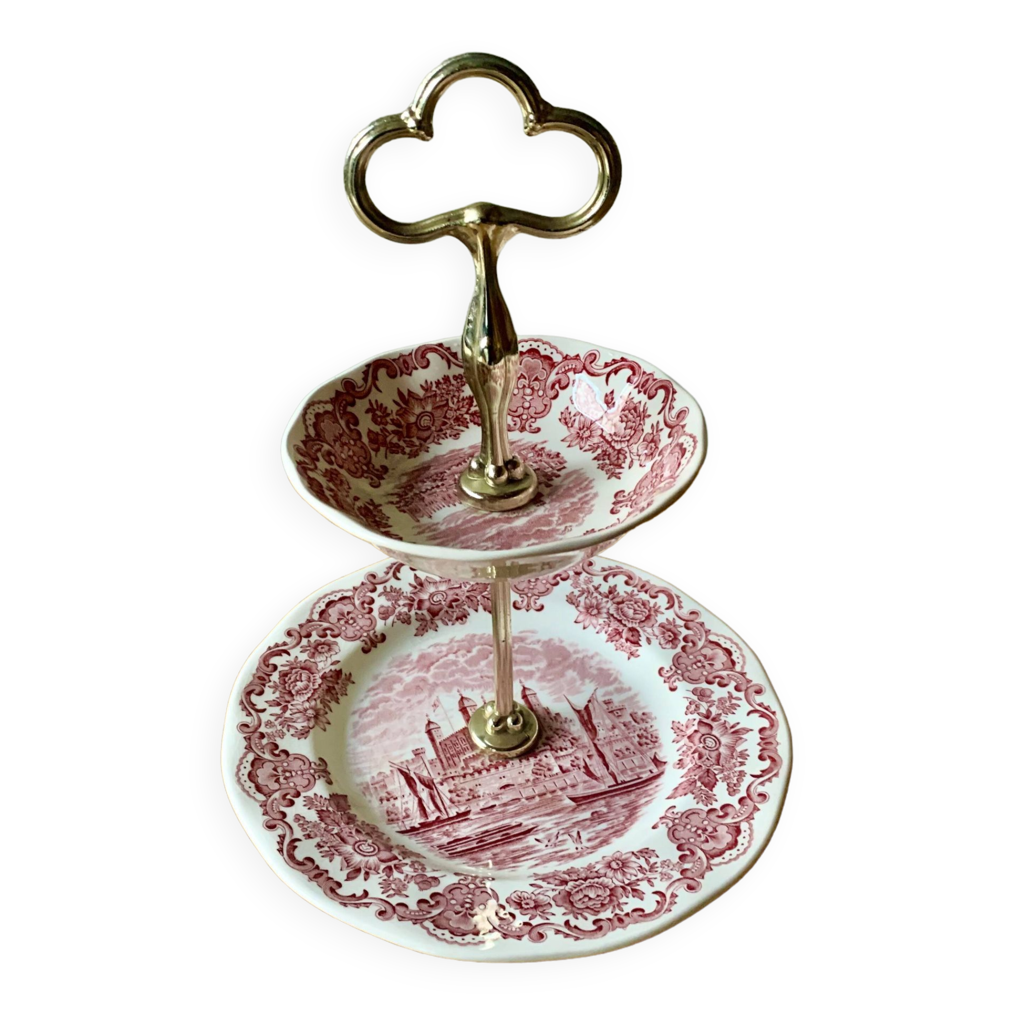 Antique double-decker servant - Enoch Wedgwood (Tunstall) Ltd - Royal Homes of Britain - 1960