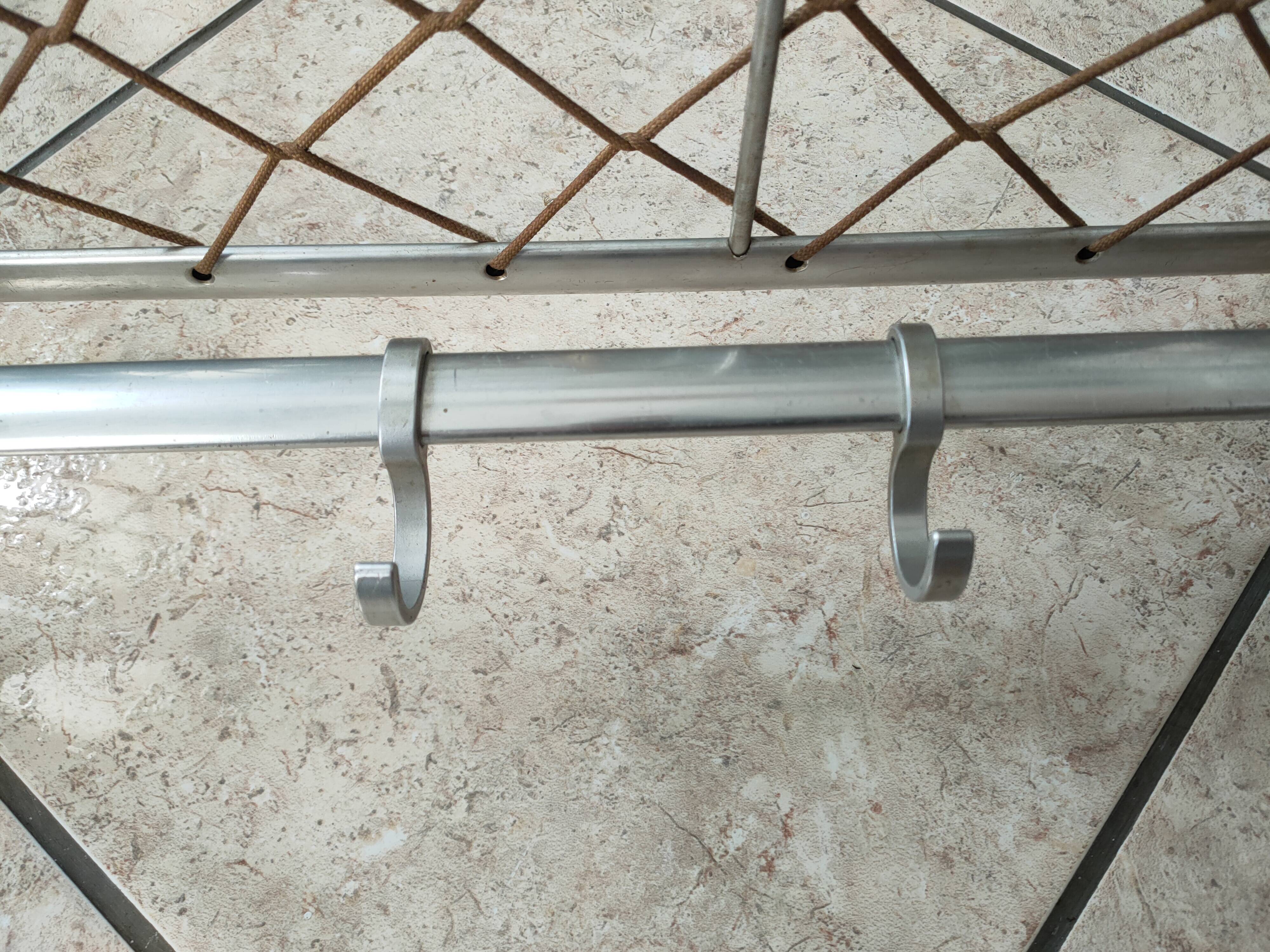 50s-60s aluminum coat rack